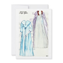 Noites escuras, bonecas de papel linen para Maggie