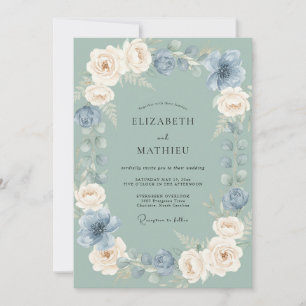 Convites Noiva Anêmona Etérea Verde Salvia
