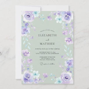 Convites Noiva Aquarela Verde Salvia Sedutora