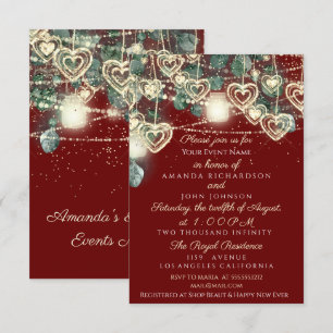 Convites Noiva Casamento Rústico Madeira Dourado Marrom Men
