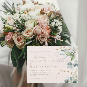 Convites Noiva Corada Fiel para Sempre Casamento II
