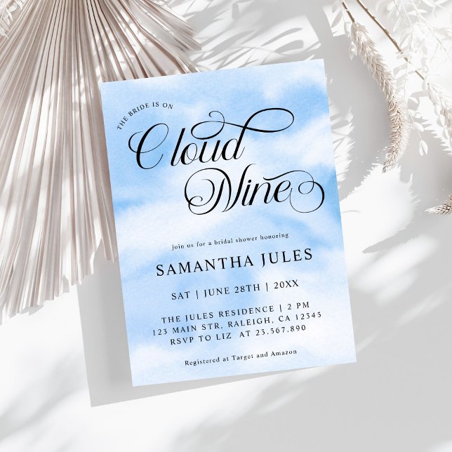 Convites Noiva De Aquarela Está No Chá de panela Nine Da Nu (Criador carregado)