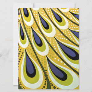 Convites Noiva de Arte Nova Antiga Pena de Pavão