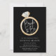 Convites Noiva de Chá de panela Dourado e negro (Frente)