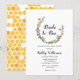 Convites Noiva de chá de panela Greenery