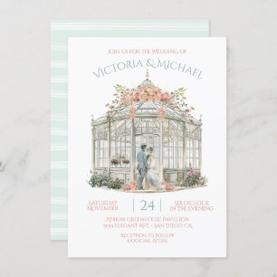 Convites Noiva de Estufa & Groom Venue Watercolor