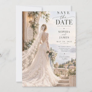 Convites Noiva de Lakeview Floral Save the Date