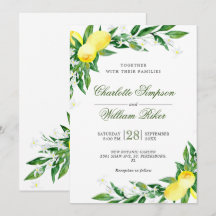 Noiva de Limões Floridos Aquarela Casamento