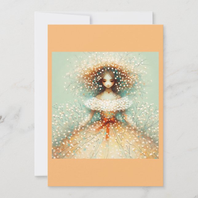 Convites Noiva de Outono (em branco) (Frente)