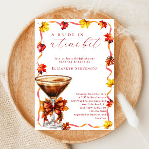 Convites Noiva de Outono em uma Pequena Bridal Shower com M