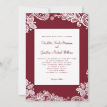 Noiva de Renda Elegante Foto Personalizada Vermelh