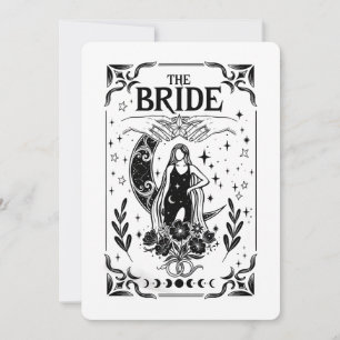 Convites Noiva de Solteira Bruxa Coven Casamento Gótico
