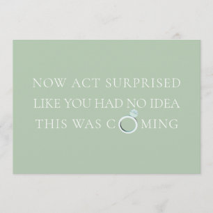 Convites Noiva Divertida de Hortelã / Proposta de Dama de H