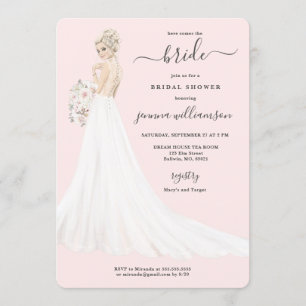 Convites Noiva do Chá de panela Lace Gown