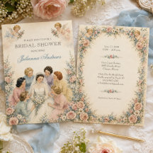 Noiva do Chuveiro Nupcial Vintage Noiva Damas de H