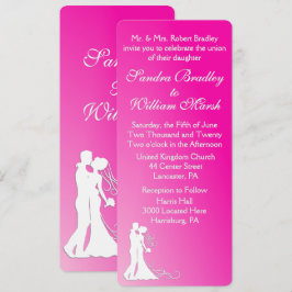 Convites Noiva e Groom Fuchsia