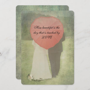 Convites Noiva e noiva Casamento Antiquado