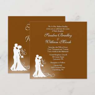 Convites Noiva e Noivo Casamento de Chocolate