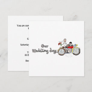 Convites Noiva e Noivo de Moto Casamento