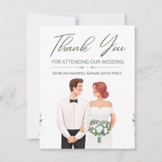 Convites Noiva e Noivo Ilustrados Aquarela Casamento Tha