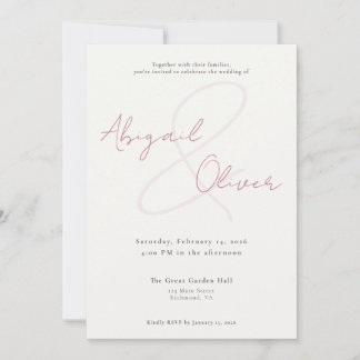 Convites Noiva Elegante & Minimalista | Casamento Moderno &