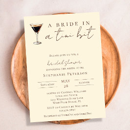 Convites Noiva em um Chá de panela de Tini Bit Espresso Mar