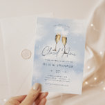 Convites Noiva Está Na Nuvem 9 Bridal Brunch Champagne<br><div class="desc">"A Noiva Está Na Nuvem Nove" - chá de panela temático.</div>