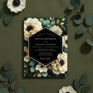 Convites Noiva Floral Botânica Creme