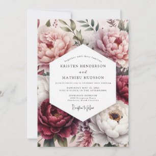 Convites Noiva Floral Rosa Encantado Casamento