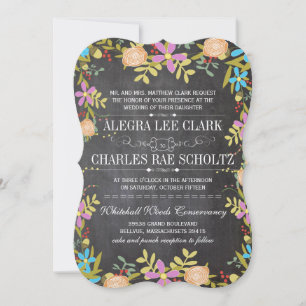 Convites Noiva Floral Rústica Quadro Casamento