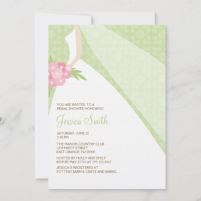 Convites Noiva moderna chique (Frente)