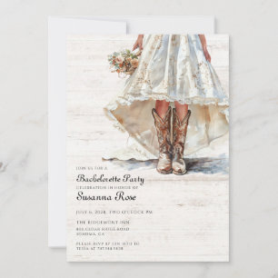 Convites Noiva Na Festa de solteira De Vestido De Casamento