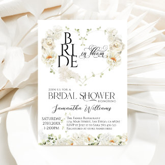 Convites Noiva no Chá de panela Floral Bloom