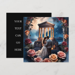 Convites Noiva & Noivo Lindos em Pé ao Lado do Mar