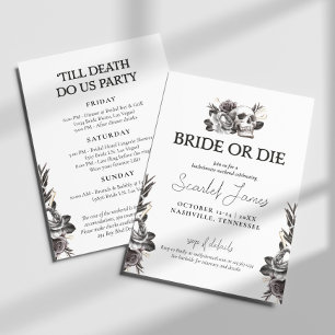 Convites Noiva ou Morrer até a Morte fazer uma Bachelorette