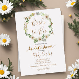 Convites Noiva para o Chá de panela de Bee Daisy