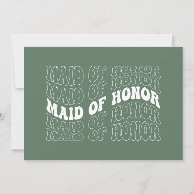 Convites Noiva Retro Dama de Honra (Frente)