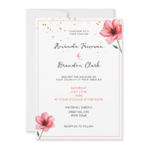Noiva Rosa Floral Confete Quadro Casamento Chic