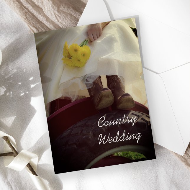 Convites Noiva sobre o casamento da Fazenda do Trator (Criador carregado)