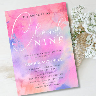 Convites Noiva sobre o Chá de panela Colorido Brilhante da 