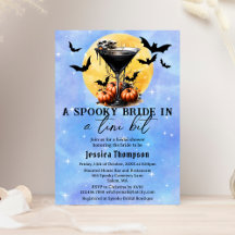 Noiva Spooky Em Um Chá de panela Tini Bit Martini