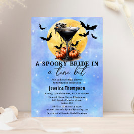Convites Noiva Spooky Em Um Chá de panela Tini Bit Martini