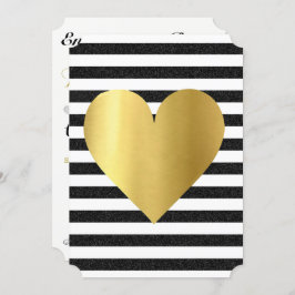 Convites Noiva Summer Loving Black & Dourado Soiree Lawn Pa