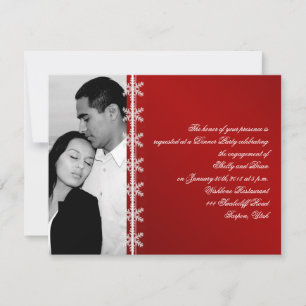 Convites Noivado Casamento no inverno de Floco de Neve Bran