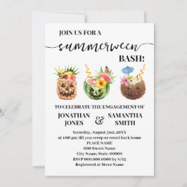 Convites Noivado da Parte de Piscina Summerbetween