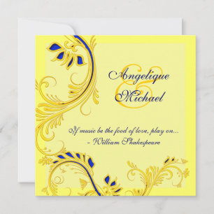 Convites noivado de aniversário de casamento azul