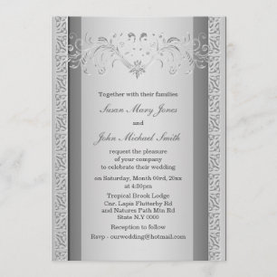 Convites noivado de casamento da cinza