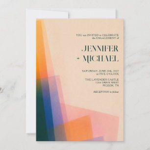 Convites Noivado de Casamento Soft Prism