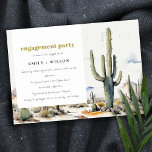 Convites Noivado de Paisagem do Deserto do Boho Cactus Ocid<br><div class="desc">Se precisar de mais alguma personalização,  por favor,  sinta-se à vontade para me enviar uma mensagem em yellowfebstudio@gmail.com.</div>