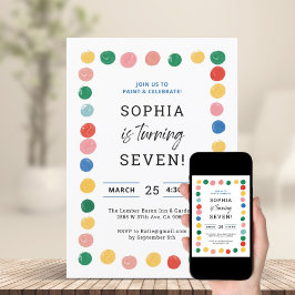 Convites Noivado de Pintura do Partido